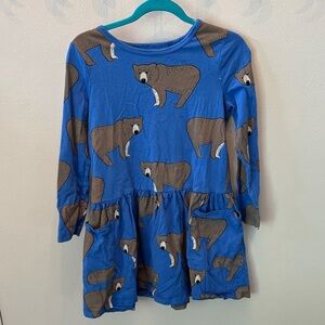 Tea Collection Blue Bear Print Dress